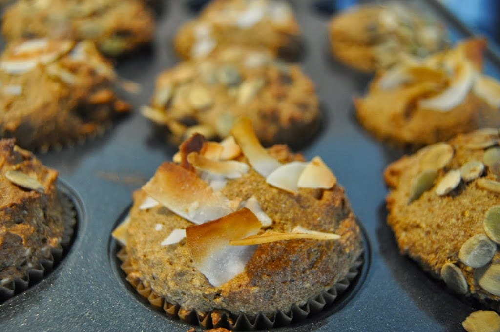 Loaded Pumpkin-Coconut Muffins