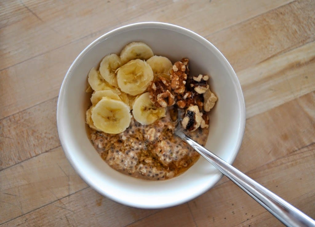 Chia Banana Bread Overnight Oatmeal
