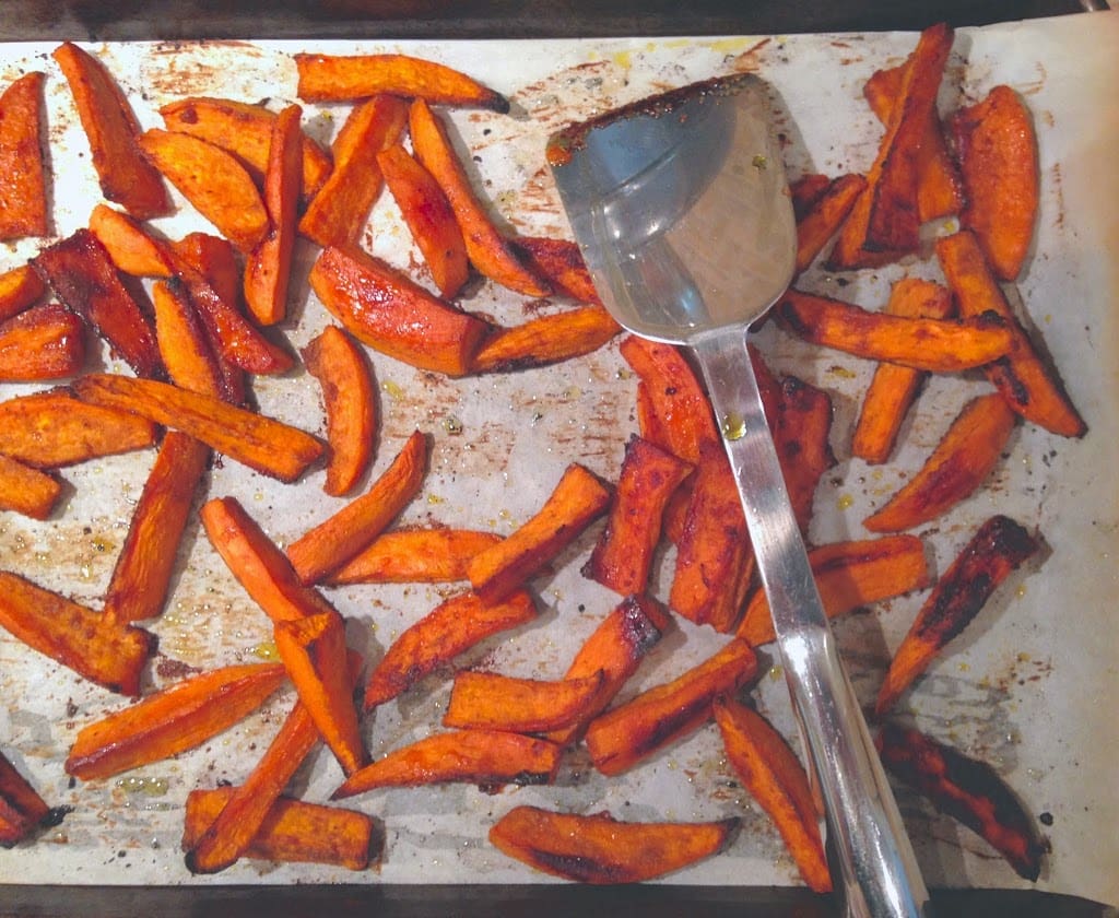 Spice Crusted Sweet Potatoes