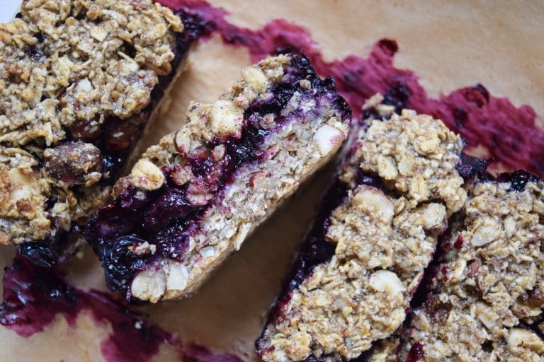 Blueberry Oat Snack Bars