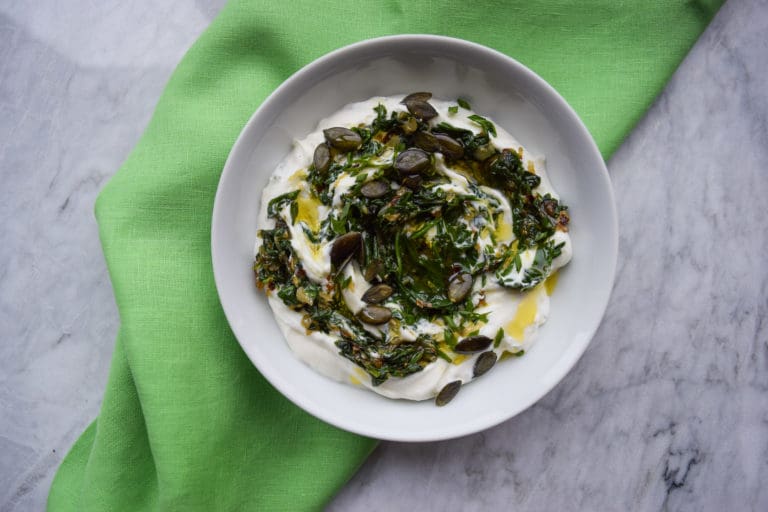 Caramelized Shallot Spinach Dip