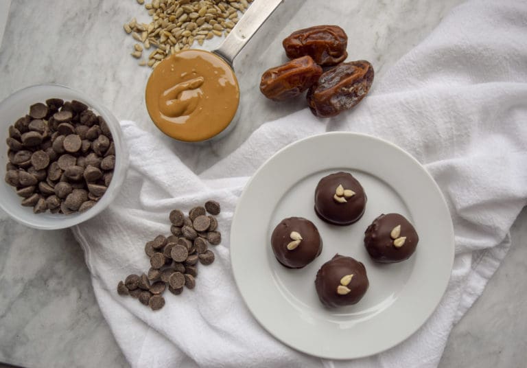 Sunflower Seed Butter-Date Truffles