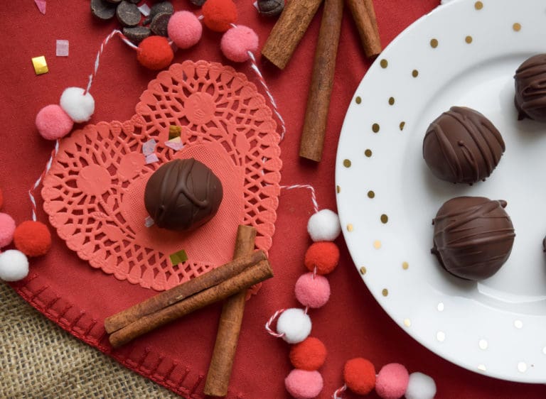 Cinnamon Spiced Chocolate Cake Balls
