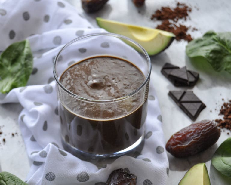 Quarantine Kitchen Series: Creamy, Dreamy Chocolate Smoothie + Bonus Chocolate Pudding