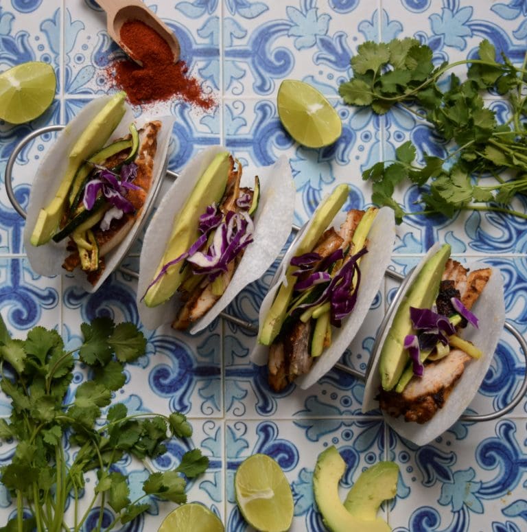 Jicama Wrapped Tacos