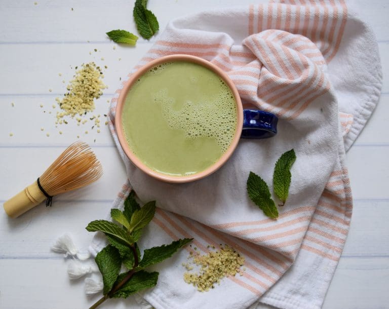 Peppermint Matcha Latte