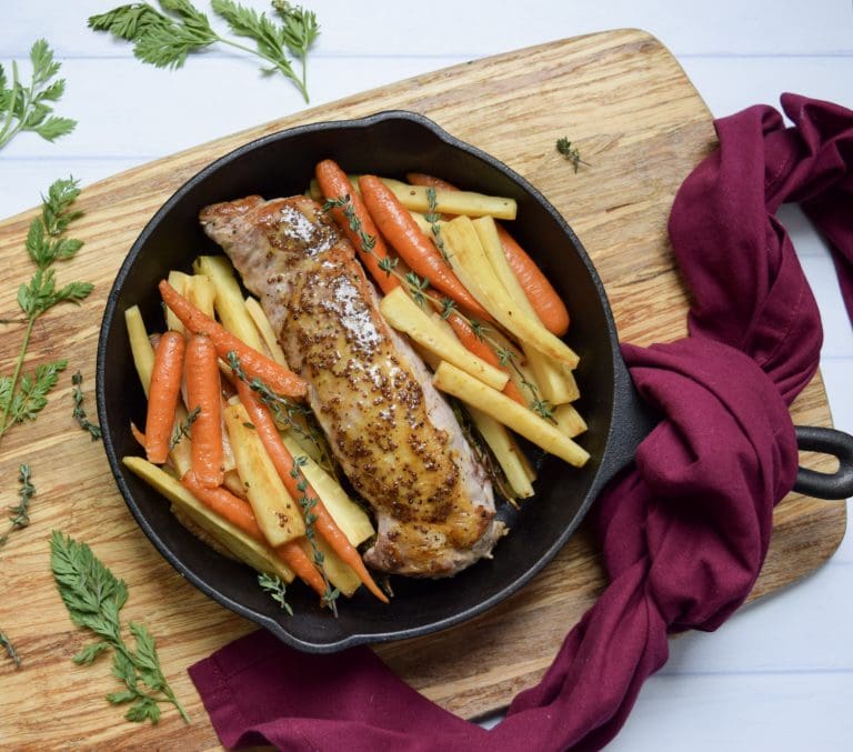 Mustard Maple Glazed Pork Tenderloin