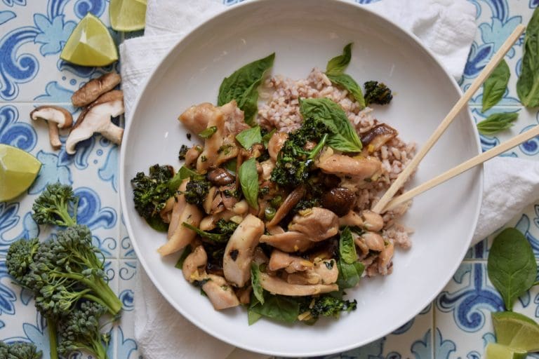 Chicken-Basil Stir Fry