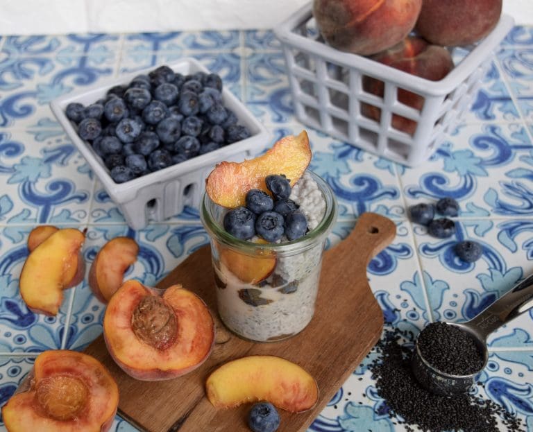 Basil Seed Pudding Jars